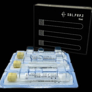 Envase y jeringas del kit SBL.PRP.3